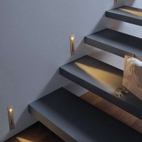 modern led stair light with sensor recessed light for stairs wall indoor corridor aisle step lights led outdoor wall lamp