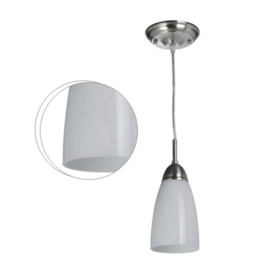 5.9inch Glass Brushed Nickel 1*GU24 13W/LED 6W Pendant light Chandelier with ETL UL certification