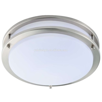 brushed nickel aluminum light housing white acrylic bedroom ceiling lamp led ceiling fixture with etl ul listed