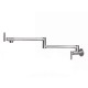 Single Hole Kitchen Wall Mount Pot Filler Faucet Swivel Spout Brushed Nickel Kitchen Tap