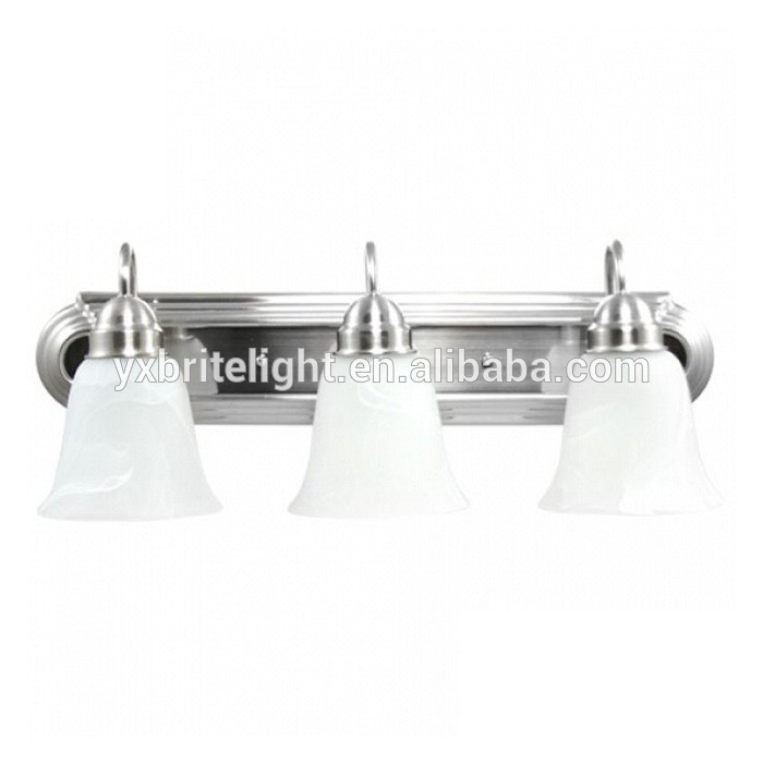 Decorative white glass led vanity light fixture bathroom lighting vanity wall sconce