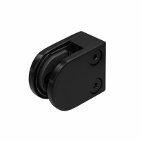 10mm square black glass clamp SS316